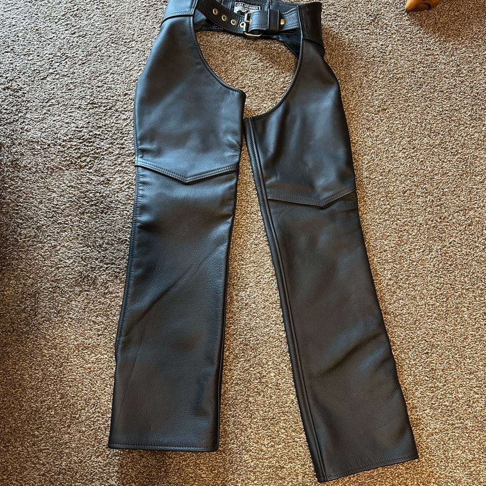Black Leather Chaps